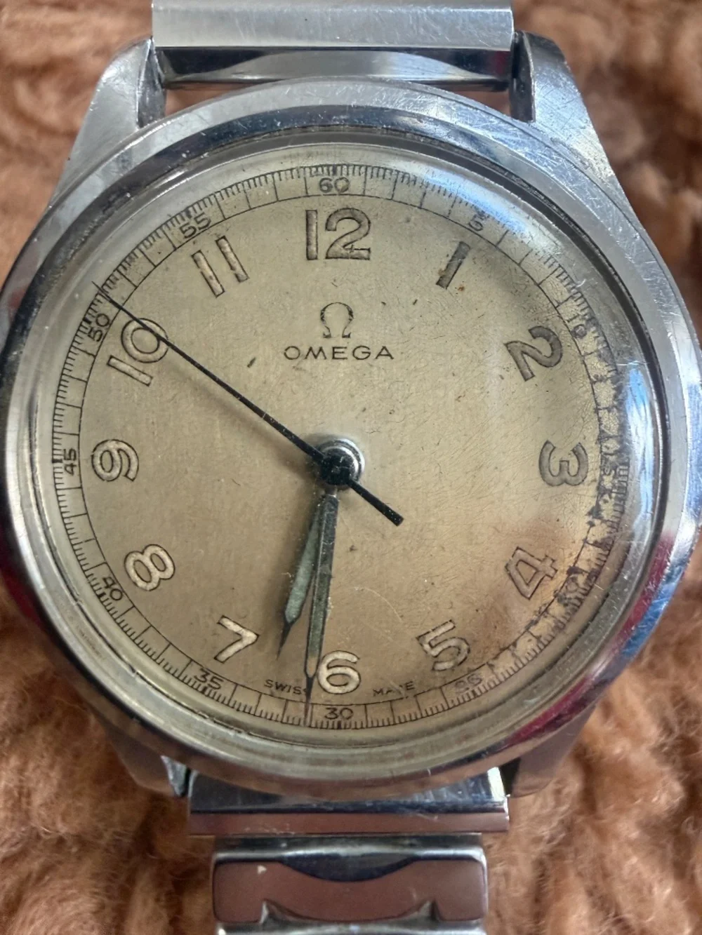 Vintage OMEGA Reference 2179/5 1940's Manual Wind Watch WORKING